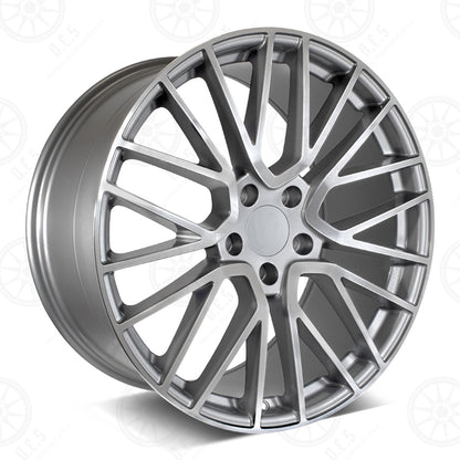Turbo 4S Style - RP27 22x1 Machined Face/Gunmetal Outline wheel