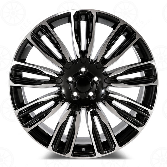 Velar Style - RL16 21x9.5 Machined Face/Black Outline wheel