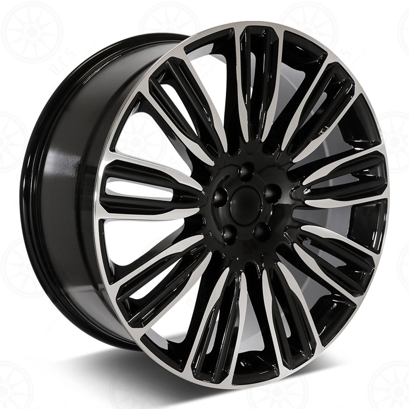 Velar Style - RL16 24x1 Machined Face/Black Outline wheel