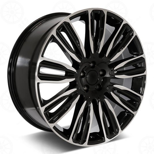 Velar Style - RL16 21x9.5 Machined Face/Black Outline wheel