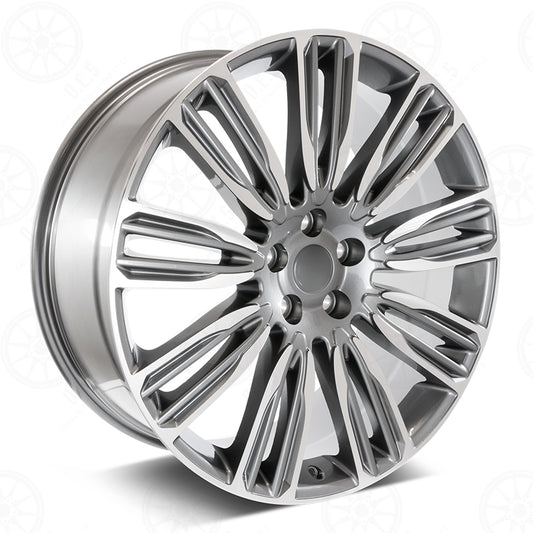 Velar Style - RL17 24x1 Machined Face/Gunmetal Outline wheel