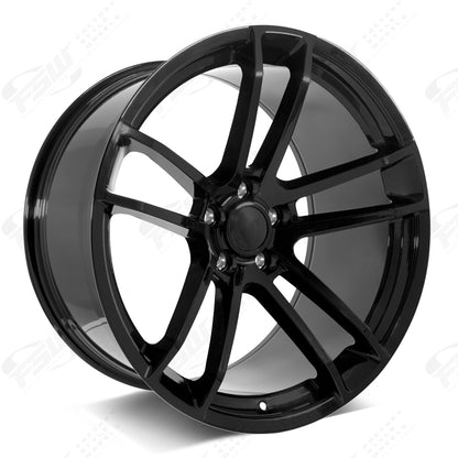 Flow Forged Widebody 2 Style - F222 2x9.5 Gloss Black wheel