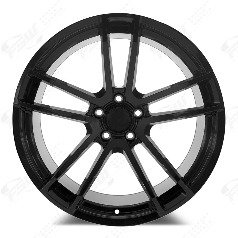 Flow Forged Widebody 2 Style - F222 2x9.5 Gloss Black wheel