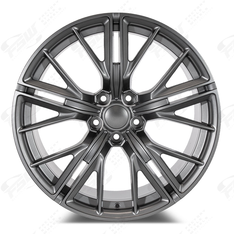ZL Mesh Style - F019 2x1 Matte Gunmetal wheel